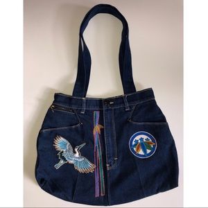 Gitano Jeans Japanese Inspired Bag 90s Denim Purse